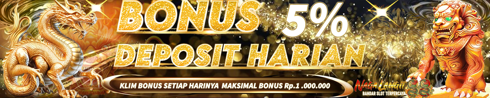 BONUS NEXT DEPOSIT HARIAN 5%